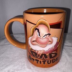 Disney x Jerry Leigh Bad Attitude Grumpy Mug 16 oz Snow White Dwarf
